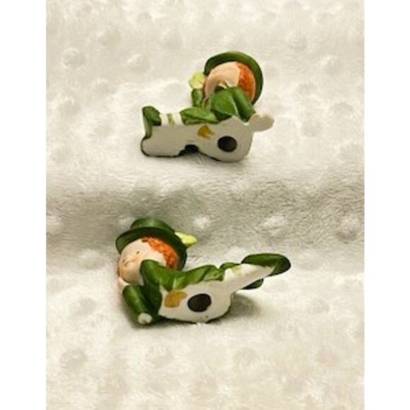 Vintage Lefton Irish St. Patrick's Ceramic Leprechaun Figures-RARE - Picture 6 of 8